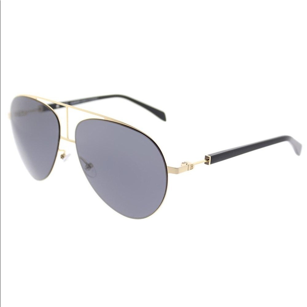Authentic Balmain gold/black aviator sunglasses